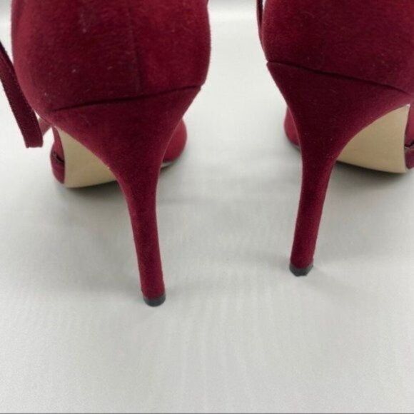 BCBGeneration Burgundy Suede Heels Pointed Toe Size 9.5 - Picture 5 of 8